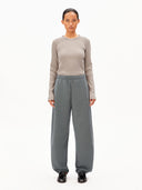 Grijze barrel pull-on jersey pant