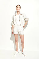 Licht beige shorts sheaari