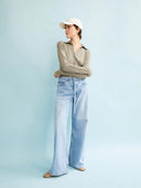 Lichtblauwe wide leg jeans astraeaas