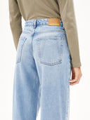 Lichtblauwe wide leg jeans astraeaas