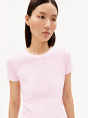 Lichtroze geribd t-shirt kardaa