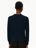 Navy gebreide trui amaliaas gmt dye