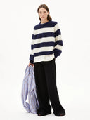 Navy gestreepte sweater kaagi stripes