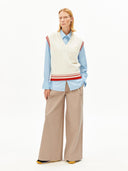 CrÃ¨me spencer iconic a college knit vest