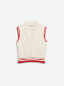 CrÃ¨me spencer iconic a college knit vest