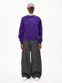 Paarse trui met opdruk alizaa chaange