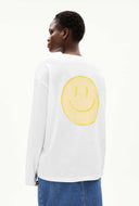 Witte longsleeve fietaa smile