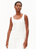 Witte top pointelle