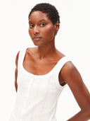 Witte top pointelle