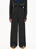 Zwarte linnen pantalon kaayua lino pant