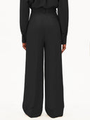 Zwarte linnen pantalon kaayua lino pant