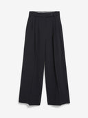 Zwarte linnen pantalon kaayua lino pant