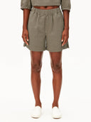 Groene vichy seersucker short