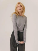 Grijze longsleeve angie