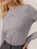Grijze longsleeve angie
