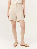 Beige linnen short imera