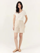 Beige linnen short imera
