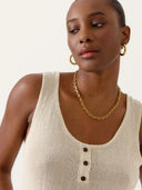 Gebreid singlet emeliane