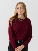 Bordeaux rode trui pull virginie