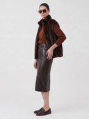 Faux fur bodywarmer isalys