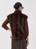 Faux fur bodywarmer isalys