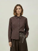 Geruite blouse olella