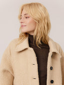 Camel teddy jacket fortunata