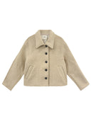 Camel teddy jacket fortunata