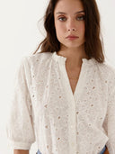 Creme blouse chemise moelia