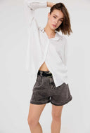 Crèmekleurige gestreepte blouse jil