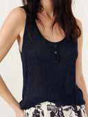 Gebreid singlet emeliane