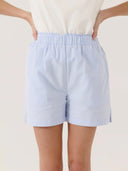 Lichtblauw katoenen short alexandra