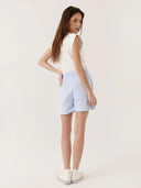 Lichtblauw katoenen short alexandra