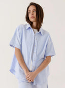 Lichtblauwe blouse addison