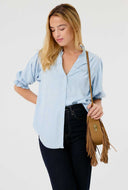 Blouse met korte mouwen zazie