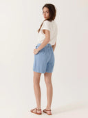 Lichtblauw tencel short floria