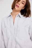 Grijze denim blouse deva