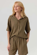 Linnenmix blouse addison