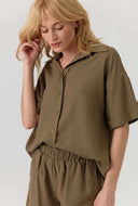 Linnenmix blouse addison