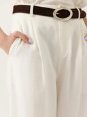 Wide leg pantalon lineva