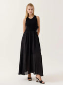 Zwarte maxi jurk aliris