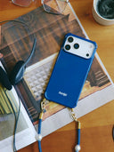 Blauwe iphone case indigo