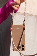 Beige telefoonkoord long cord dune