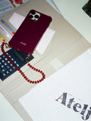 Kort telefoonkoord cherry on top cord