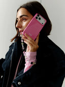 Iphone telefoonhoesje motel pink case