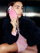 Iphone telefoonhoesje motel pink case