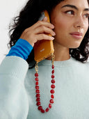 Kort telefoonkoord ruby