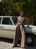 Lichtbruin gilet nori girone