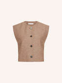 Lichtbruin gilet nori girone