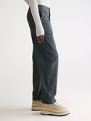 Donkergrijze corduroy broek pasop52
